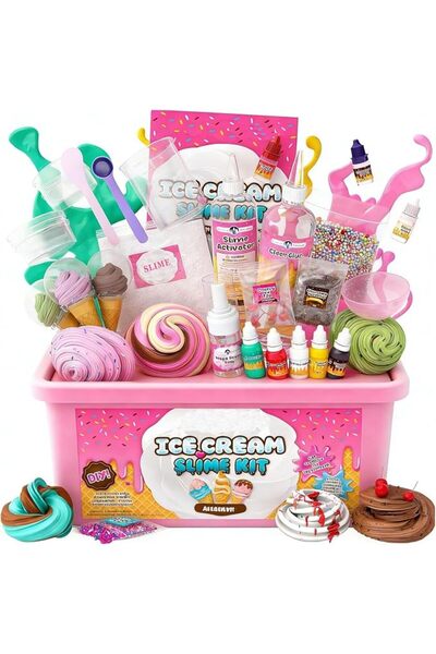 Beauenty Ice Cream Slime Set, soft and fragrant, can be used to make butter p...