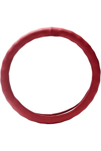 Lawazim Leather Steering Wheel Cover - Universal Self Wrapping Anti-Slip Dura...
