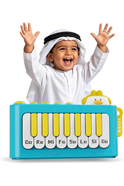 GENERAL Kids Mini Piano Toy with Rainbow Lights, Toddler Pocket Travel Piano ...