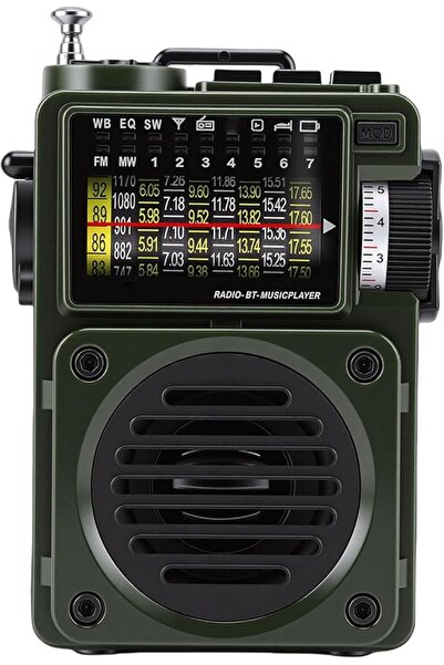 Generic Shortwave Radio Bluetooth Speaker, AM FM SW Receiver with NOAA Alarm,...