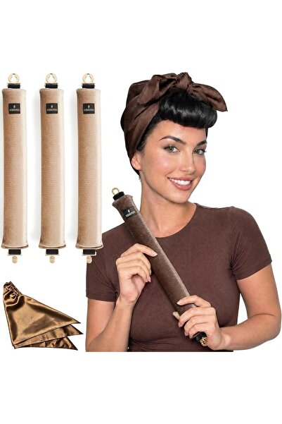 GENERAL YOSHUYUKI Grande Heatless Curls Overnight Rods No Heat Hair Curlers t...