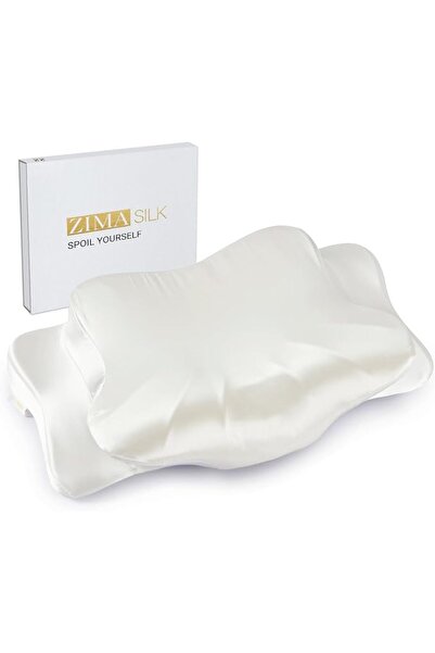 ZIMASILK 22 Momme Mulberry Silk Cervical Pillow Case with Hidden Zipper, 6A G...