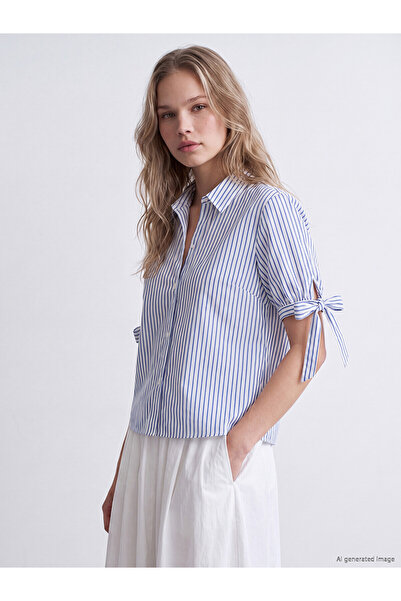 LC Waikiki Nevavm Striped Women's Shirt with a Difference
