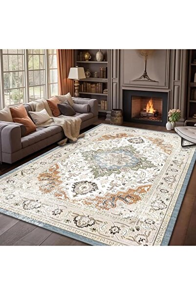 Forubar Boho Area Rugs for Living Room, Washable Persian Rug, Non-Slip Vintag...