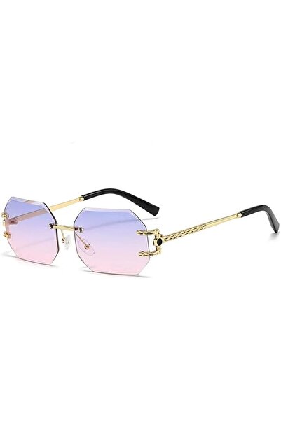 GENERAL Frameless Rimless Sunglasses for Women Men – UV400 Protection Anti-Gl...