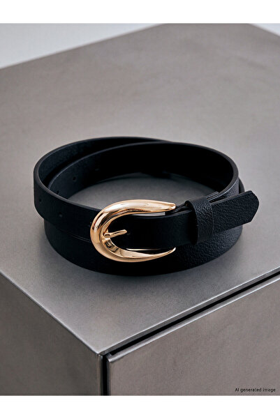 LC Waikiki Trendlucky Leather Look Women's Belt with a Difference