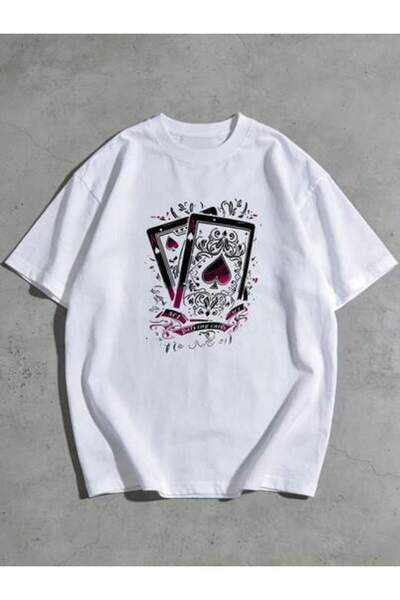 2BIR 1pc Womens Playing Cards Graphic TshirtCotton 180gsm.Printed Tee.Unisex ...