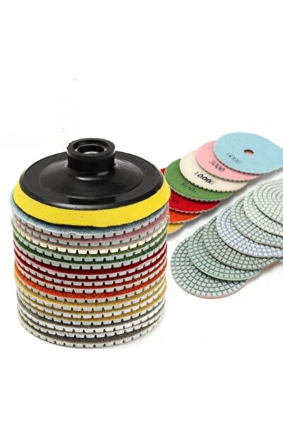 STARSTAR Diamond polishing pads 8pc for granite/concrete/stone.
