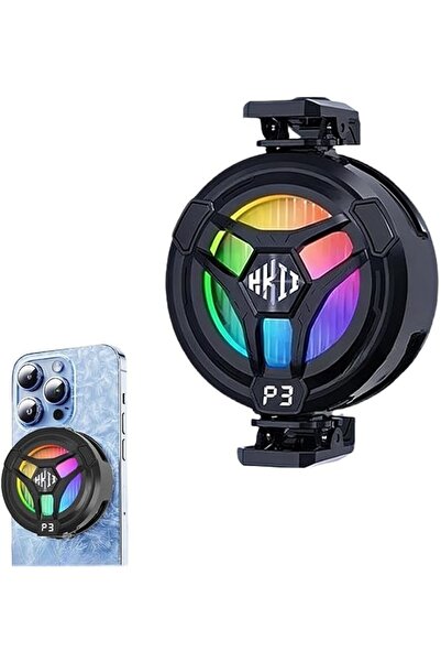 FDTY Semiconductor Phone Cooler with RGB Light, Magnetic & Clip-On Cooling Fa...