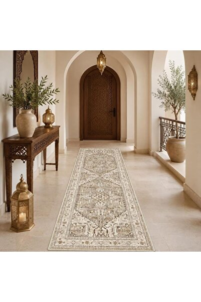 Wemart Persian Runner Rug 80 x 240 cm سجادة ممر, Soft Faux Cashmere Washable ...