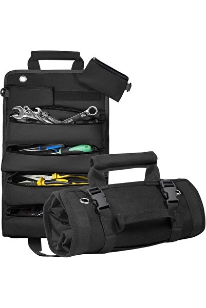 X SPRING Tool Bag Organizer, 6 Pocket Roll Up Storage Case for Mechanics, Hea...