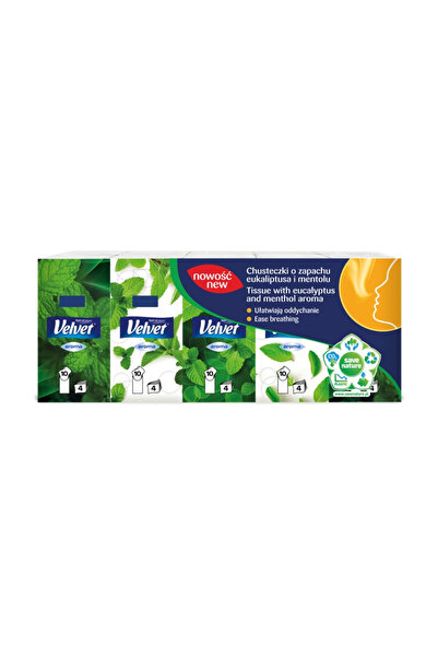Velvet Bílé hygienické vložky, 3 vrstvy, 10 ks/balení, 10 balení/krabice, Euk...