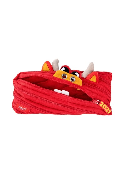 Zipit Несесер с цип, Създание чудовище Оскар - Red Bull Zip..it, 22 x 2 x 10 см