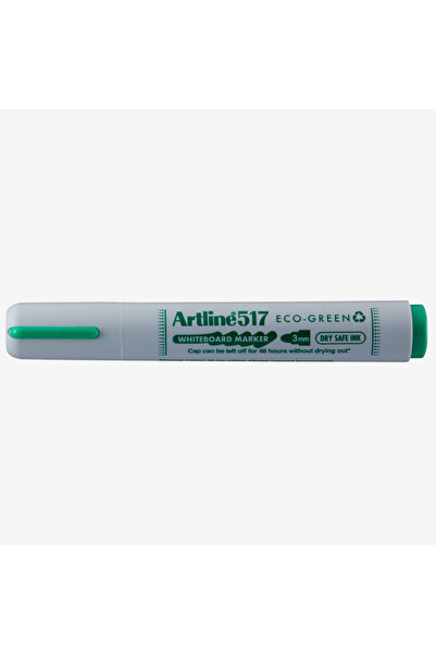 artline Marker Pentru Tabla De Scris 517 Green - Dry Safe Ink 48H, Varf Rotun...
