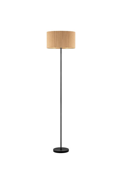 OtherMax Lampă de podea scandinavă din catifea reiată modernă E27 maro 165 cm...