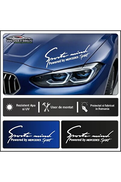 StickITsibiu Sticker Far-Sports Mind Mercedes - Stickere Auto | Rezistent Apa...
