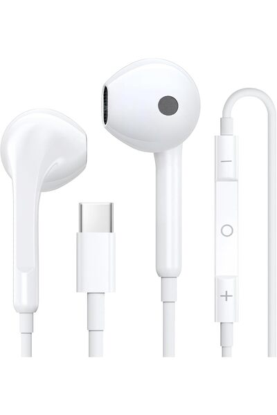 UrbanX URBANNX Type C Headphones, Wired Earphones Type C with Microphone and ...