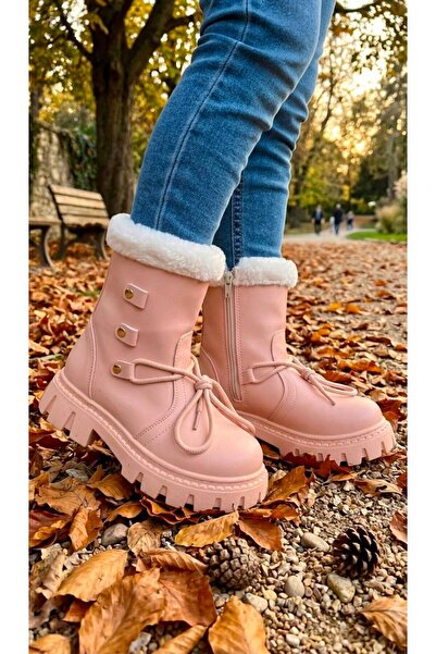 emela kids shoes Ortopedi Kız Çocuk Hafif Yumuşak Fermuarlı Yüksek Kaymaz Tab...