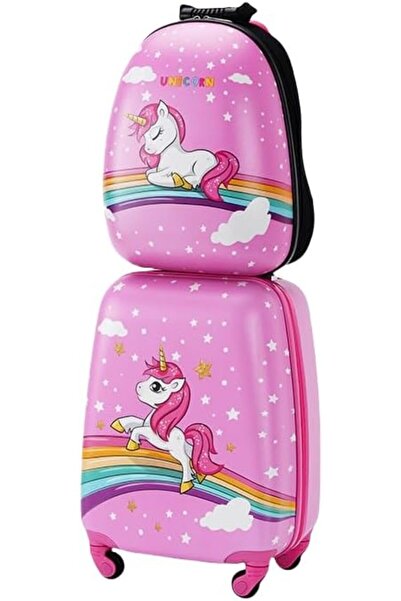 VUCATIN Kids’Luggage, 18 Inch Cartoon Children's Trolley Case, Children’s Tra...