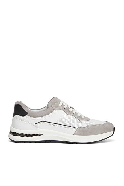 Tergan Gri Hakiki Deri Erkek Sneaker - E26I1AY57740-N1Z