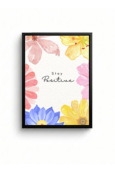 LOWHA Canvas Wall Art on Wood Frame with Black Floating Frame Featuring Motiv...