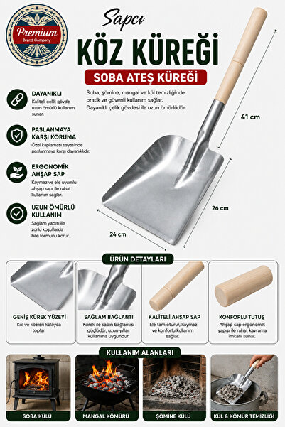 Sapcı Soba Kül Küreği Faraş Kürek