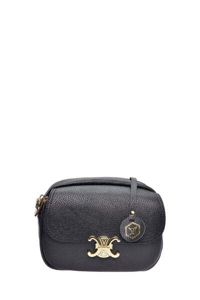 SimpleFind Luisa Vannini Geanta piele -Severine-Negru,Geanta postas piele nat...