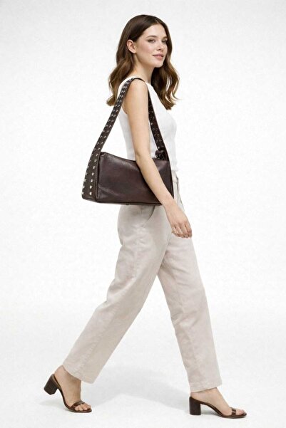 WİKİDAYS.S MODA TRENDİ Staple Detailed Leather Women's Shoulder Bag - Stylish...