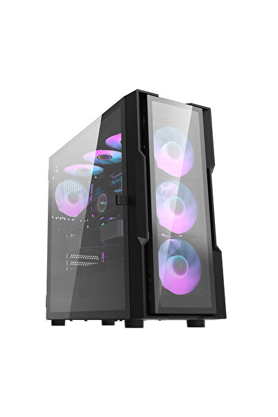 Other Carcasă PC Darkflash Dk431 din sticlă cu 4 ventilatoare RGB