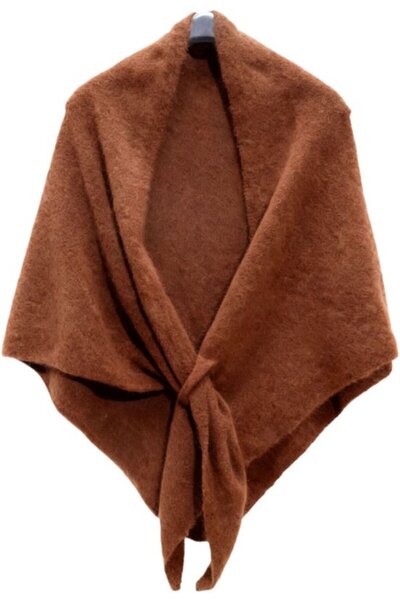 STARSTAR Women's warm winter scarf shawl dark gray elegant.