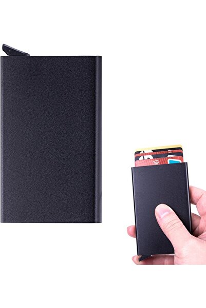 STARSTAR Card holder metal 9.6x6.3x0.9cm 5-slot RFID anti-theft.
