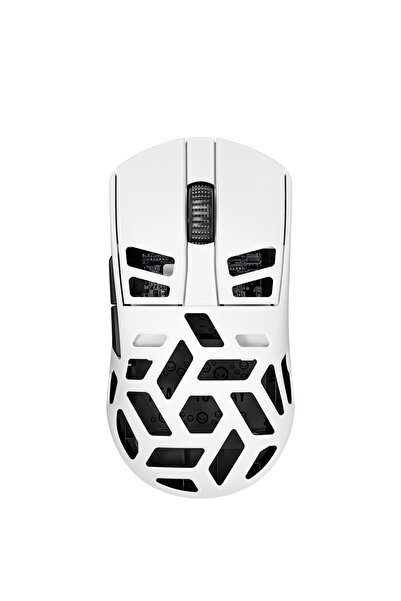 LORGAR MSE90W, Mouse de gaming wireless din aliaj de magneziu Elite, Alb "LRG...