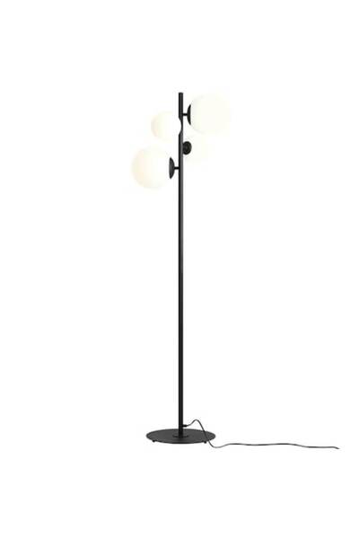 Aldex Lampadar negru, Aldex, Bloom, metal, E14/E27, 35x48x161cm