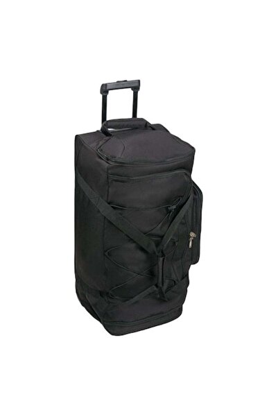 OEM Troler de călătorie, negru, roți, curea reglabilă, 87 litri