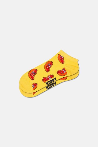 Happy Socks - Yellow Sausage Patterned Socks