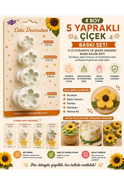 pratikpastacılık Sugar Paste-Cookie-Ceramic Printing Mold Set Cookie and Suga...