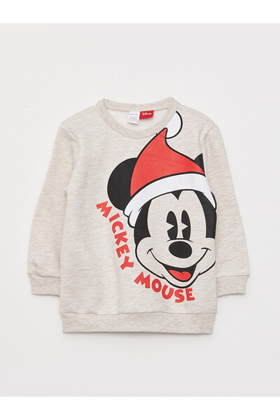 LC Waikiki Hanorac cu mânecă lungă cu decolteu și cu imprimeu Mickey Mouse pe...