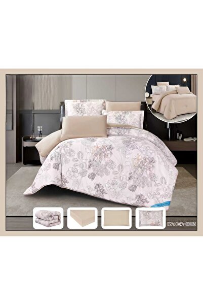 aram Nefren Double-Sided Brushed Bedspread with High Quality Comforter 6 Piec...