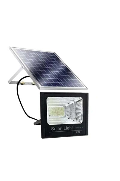 OEM Ηλιακός προβολέας με πάνελ 100W, τηλεχειριστήριο, αλουμινίου - σετ 3 τεμα...