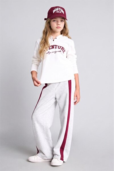 DeFacto Girl's Sweatpants - Light Gray Melange