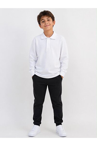 redbug kids Boys Polo Neck Basic Cotton Long Sleeve School T-Shirt