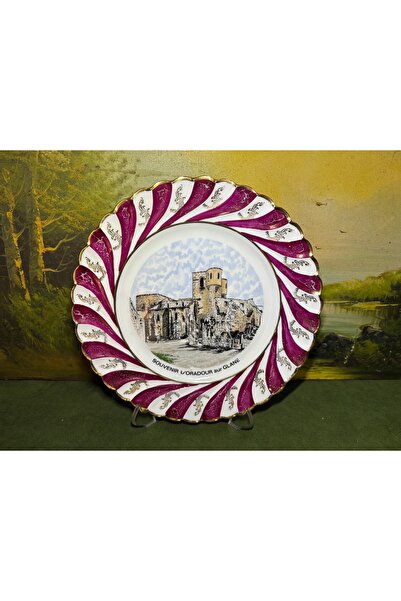 Fransız Limoges Haviland Porcelain Decorative Plate 26.5 cm in Diameter