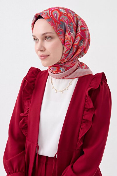 Silk Home Velora Scarf Aura Floral Pomegranate Flower