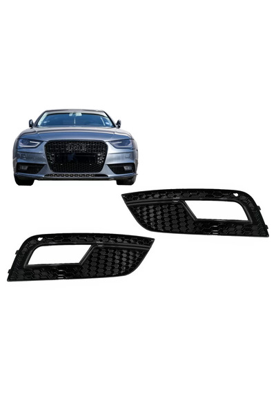 tuningset Grile proiectoare ceață compatibile cu Audi A4 B8 Facelift 2012-201...
