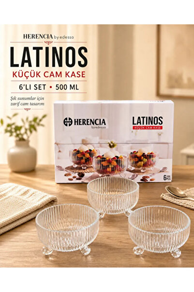 Herencia Latinos - 6 PCS Ayaklı Cam Kase