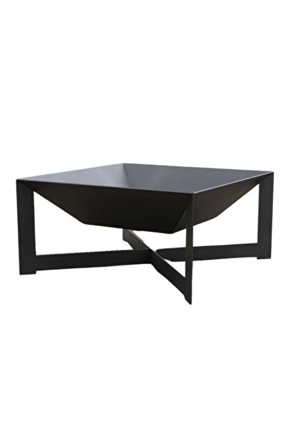 Vivatechnix Incalzitor pentru terasa/gradina, Square Fire Pit KRO-1077, Otel,...
