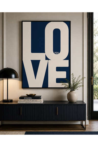 Ghaith Store Canvas Wall Art Love You Modern - Luxury Decor in Calming Colors ✨