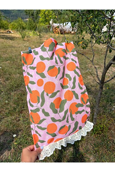 ToffyStore Pink-Orange Kitchen Towel