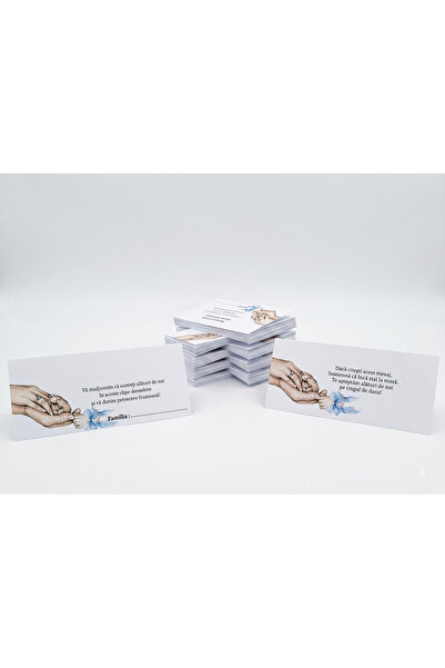 Generic Brand Set 50 Plicuri de bani pentru botez personalizate, model emoțio...