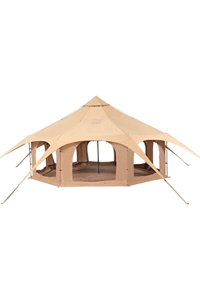 OMS Cort camping / glamping, Diametru 5 m, Inaltime 280 cm, Orificiu cos soba...